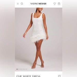Nadine Merabi Evie White Dress